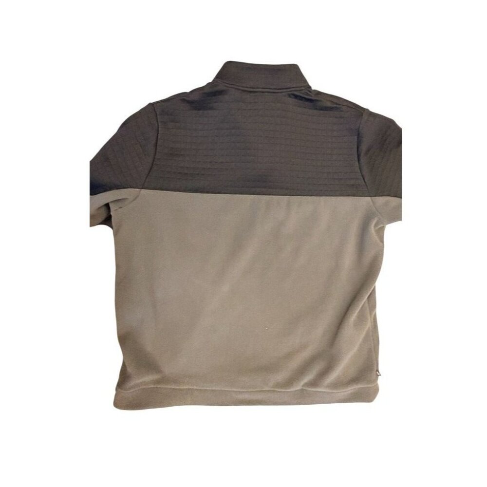 Adidas Fleece Half-Zip Pullover Jacket Gray Black Color Block Design - Picture 7 of 7